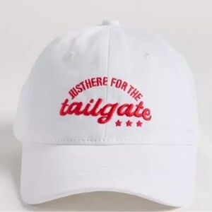 Torrid White Cap with Red Embroidery